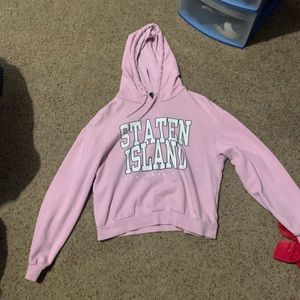 Staten Island pink hoodie